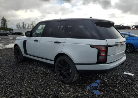 2016 Land Rover Range Rover 3.0L V6 Turbocharged Diesel Hse Td6 z USA, uszkodzony, nr VIN SALGS2KF9GA258617